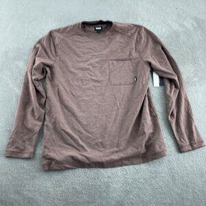 Bass Outdoor Rum Raisin Long Sleeve Utili-Tee Mens L NWT 4961